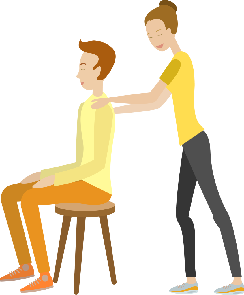 australische massage flat design