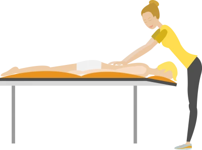 event massage flat design