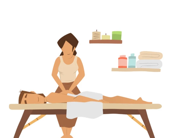 Wellness Massage Hamburg flatdesign neckattack
