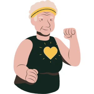 Gesundheitstag Oma mit Herz